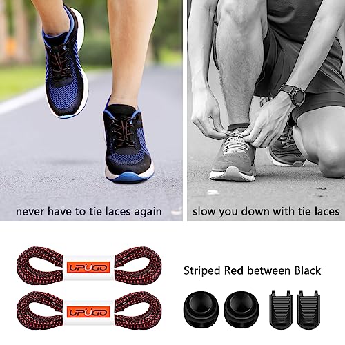 Image of UpUGo Elastic Shoe Laces, No Tie Shoe Laces Tieless for Kids, Adults, Elderly, One Size Fit All