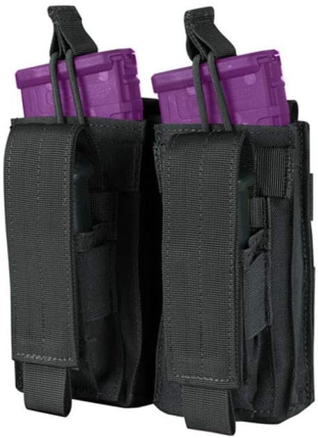 Black-MOLLE Modular Bungee Open Top Kangaroo Rifle Pistol Magazine Pouch