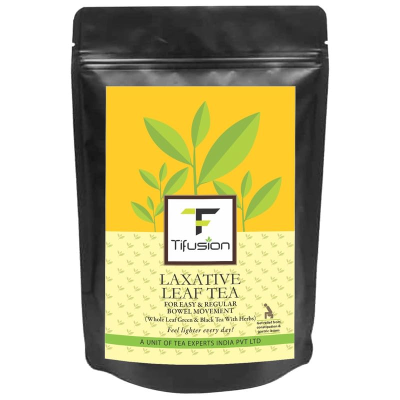 Tifusion Natural Laxative Tea with Dandelion Senna Triphala Aloe Clove | Organic Whole Loose leaves Tea (50gm)
