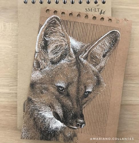 SM-LT Carnet- Dessin - Brun - 24,5x17,6cm - 28 feuilles - 135 gsm 5EB-28ST/NTB – vue 7