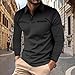 ROOMLINE XL Dark Grey Men's Polo Shirts Long Sleeve 2025 Casual Polo T-Shirts Color Block Slim Fit Golf Polo Shirt with Pocket