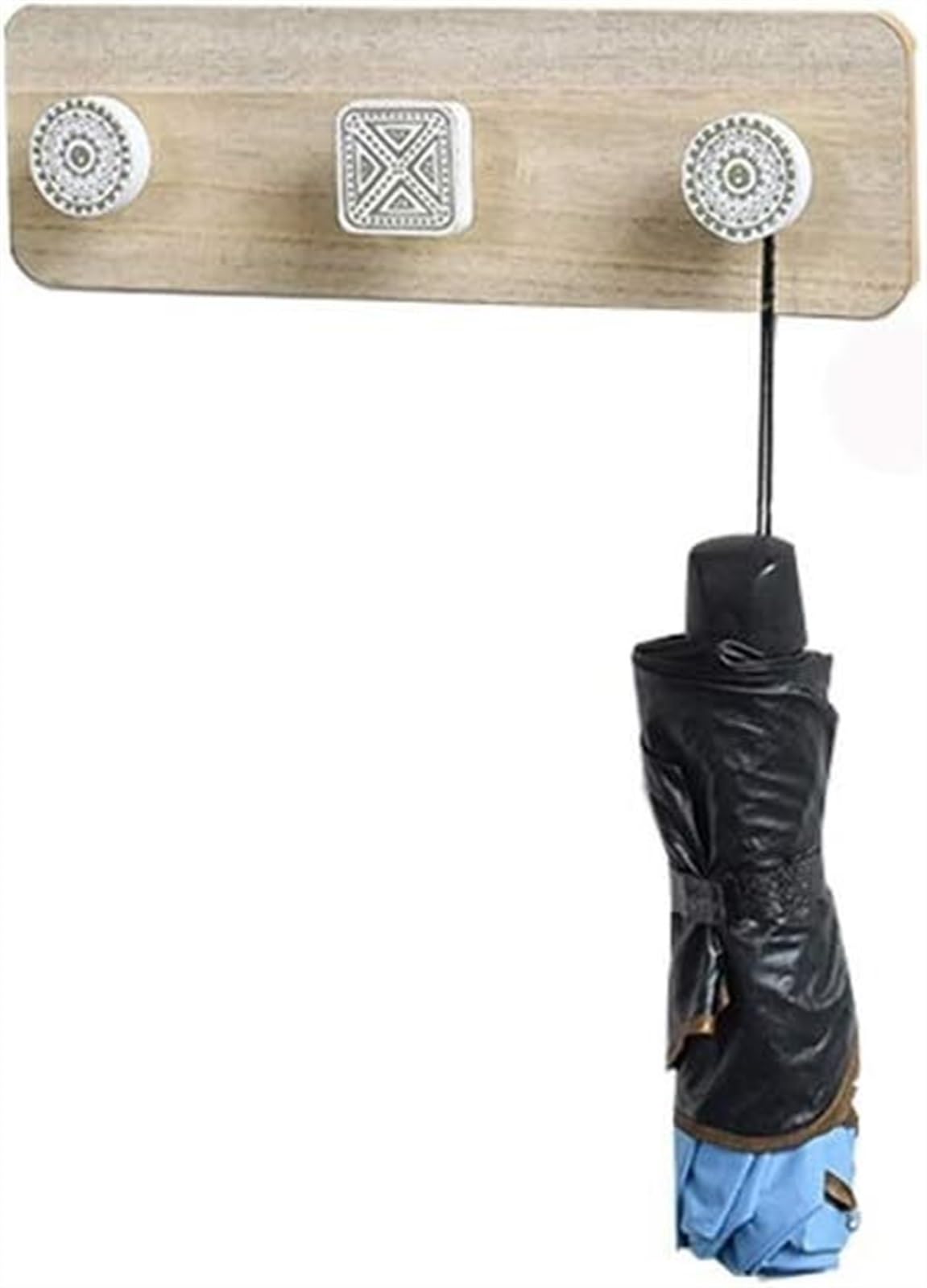 Lmysxaoz Wood Wall Mount Coat Rack For Coats, Hats, Robes, Towels, Jackets, And Purses - Ideal Bedroom, Closet, Or Entryway With Convenient Hooks