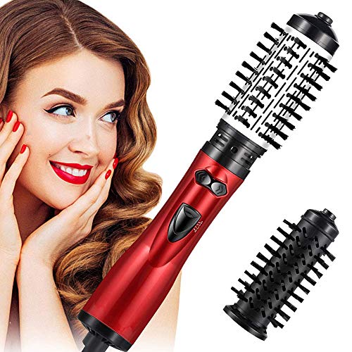 STRAIGHTENER Rotating Hair Dryer Brush, 2 in 1 Anti-Scald Hot Air Brush, Profession