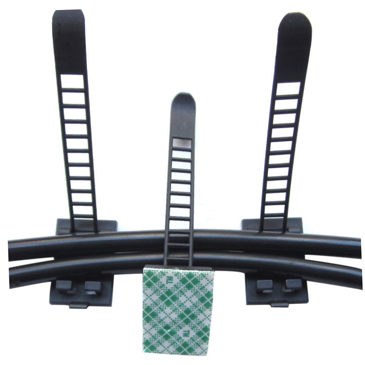 Housoutil 3 Sätze Verstellbare Kabelklemmen Kabelclip Kabel-organizer Kabelhalterklemmen Dsl-kabel Selbstklebende Drahtklammern Kabelhalter-organizer Usb-kabelhalter Black 50 Stück * 3