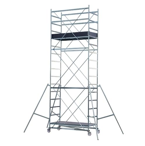 Leichtbaugerüst aus Stahl, EN1004-zertifiziert, einfache Montage und Transport, ideal für Arbeiten in der Höhe und sicherer Bau.