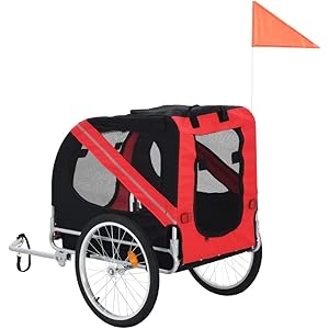   Bike-Dog-Trailer-Portable-Dog-Bicycle-Trailer-Folding-Pet-Trailer-for-Small-and-Medium-Pets