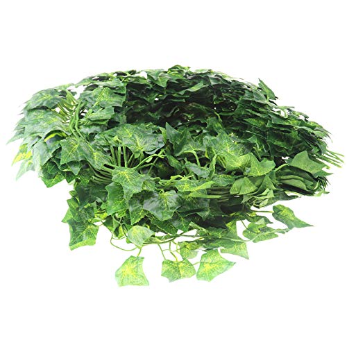 Creative-Idea 12Pcs Artificial Ivy 7Ft Trailing Vine Faux Leaf Garland Decoration Plant Fake