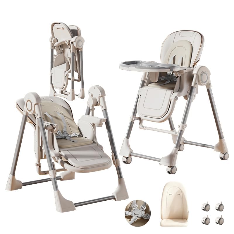 【Doppio Vassoio Regolabile & Design Convertibile Multiuso】 Questa sedia alta include un vassoio profondo per i pasti e uno più basso per i giochi, adattandosi alle diverse esigenze del bambino. Entrambi i vassoi sono regolabili in 3 posizioni e completamente rimovibili per una pulizia approfondita. Soluzione multifunzionale che offre un valore duraturo per le famiglie in crescita.