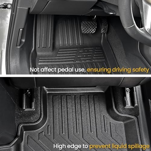Image of Floor Mats for Volkswagen VW Atlas 2018-2026 7 Seats w /Cargo Mat