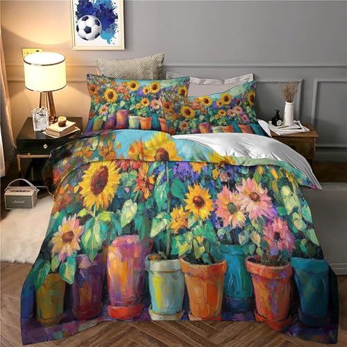 Housse de couette aquarelle pour chambre style rêve - 6