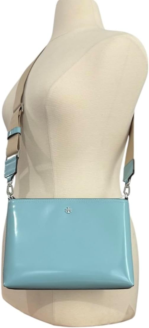 Tory Burch Womens 148314 Blake Swingpack Pebbled Leather Crossbody Shoulder Bag, - Image 4