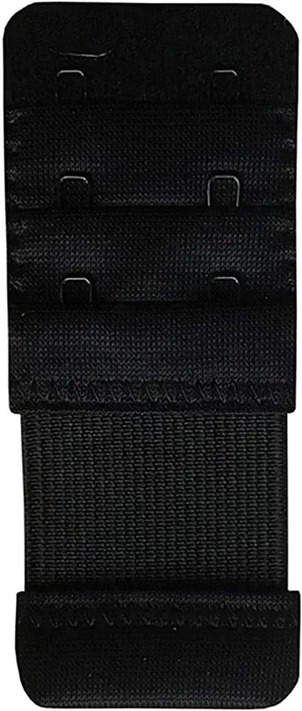 secret admirer Bra Hook Extender to Increase Bra Length for Backless Dresses-2 Hook - 3 Eye, Extra Elastic, Combo Pack Black-picture-5