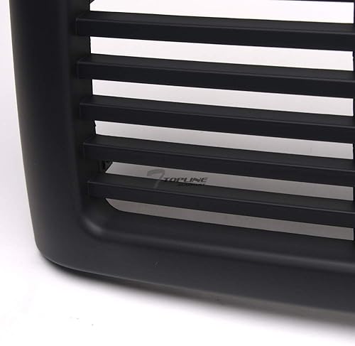 Miniatura 3 de HS Power Rejilla de parachoques delantero compatible con Dodge Ram 1500 2013-2018 negro mate malla de panal delantero parrilla parachoques capó