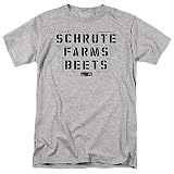 The Office Schrute Farms Beets Unisex Adult T Shirt (X-Large) Athletic Heather