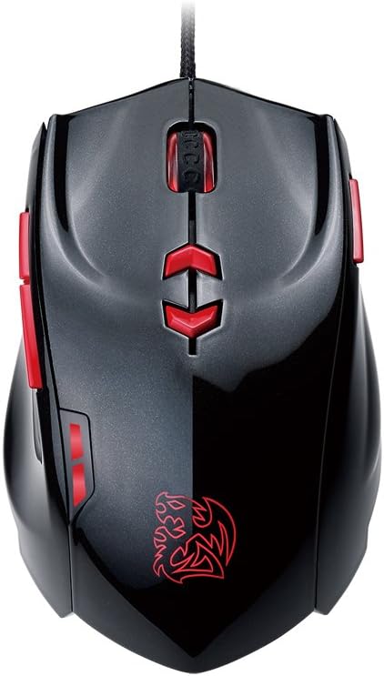 Thermaltake Tt e SPORTS Theron Plus Smart 8200 DPI RGB Software Performance Monitoring Laser Gaming Mouse MO-TRP-WDLOBK-06