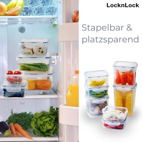 LocknLock Classic Frischhaltedose | 700 ml | Ø 11,4 x 11,7 cm | 100% luft- und wasserdichte Vorratsdose | Spülmaschinen-, und Mikrowellengeeignet | BPA-Frei | 4-fach Sicherheits-Verschluss 6
