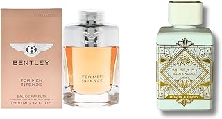 for Men Intense 3.4 oz Eau de Parfum Spray & Lattafa BADE'E AL OUD HONOR & GLORY 3.4 EAU DE PARFUM SPRAY Bundle