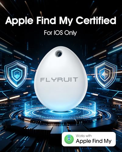 Air Tracker Tags-4 Pack, iOS Only, Apple Find My Certified, Luggage Tracker | Smart Bluetooth Tracking, Key Finder Items Locator for iPhone, Travel Cruise Essentials, Wallet, Backpack, Car, Bike — view 2