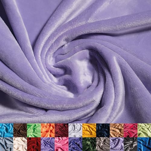Ice Fabrics Solid Minky Fabric, Lilac, 58/60