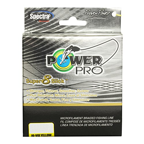 POWER PRO Super 8 Slick Yellow 300 yds. - 65 lb. Test, Yellow 31100650300Y
