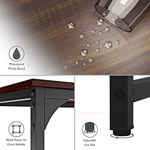 Teraves Reversible Computer Desk For Small Spaces,Small Desk With Shelves,47 Inch Gaming Desk Office Desk Bedroom Desk For Home Office #TOP6