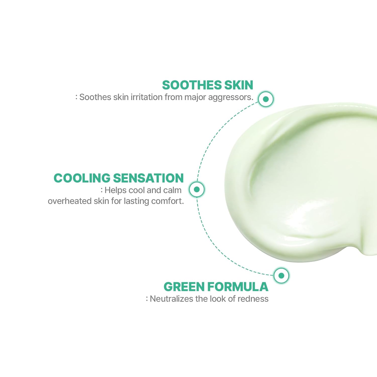 Cell Fusion C Calming Down Cream, CICA, Redness Relieving Moisturizer for Sensitive Skin, Green Color Correcting, Centella Asiatica, 50ml / 1.69 fl.oz - Image 2