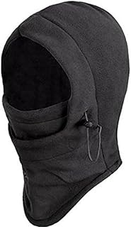 Generic Winter Fleece Mask Full Head Neck Gaiter Hood Neck Gaiter for Outdoor Sports Motorcycle Riding (Dark Grey)