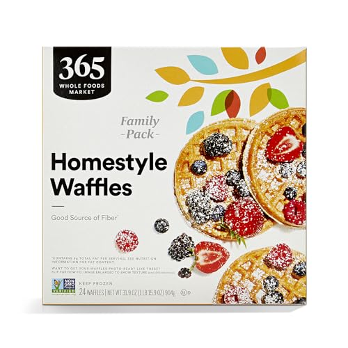 365 by Whole Foods Market, Homestyle Waffles Family Pack, 31.9 oz