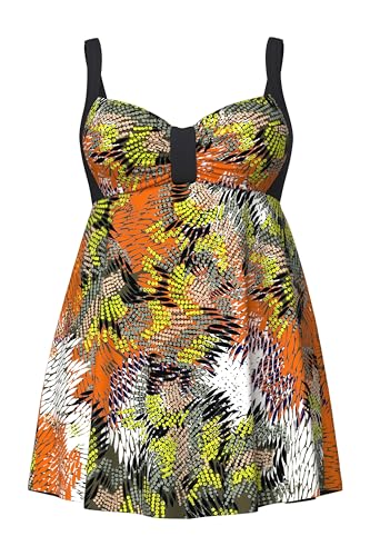 Robe de bain grandes tailles Ulla Popken à bonnets souples motif jungle