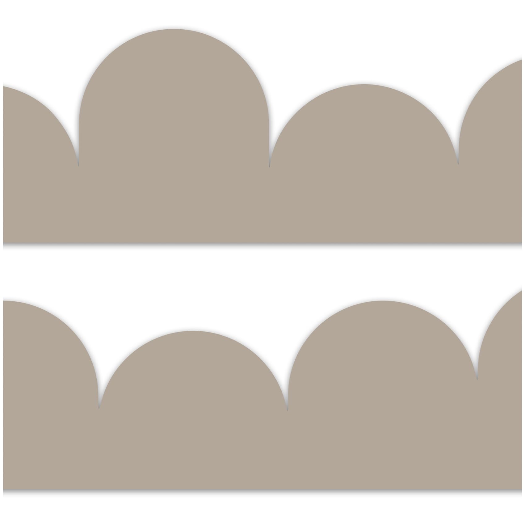 Yabaduu Bordüre 15x200cm für Kinderzimmer Babyzimmer Deko im Skandi Look Scandi Aufkleber Wandbordüre Wandtattoo für Kinder Mädchen Junge Y034 (Mud)