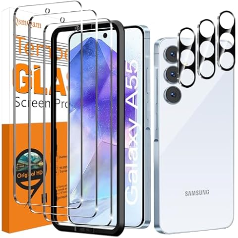 QsmQam Verre Trempé Samsung Galaxy A55 5G Cover