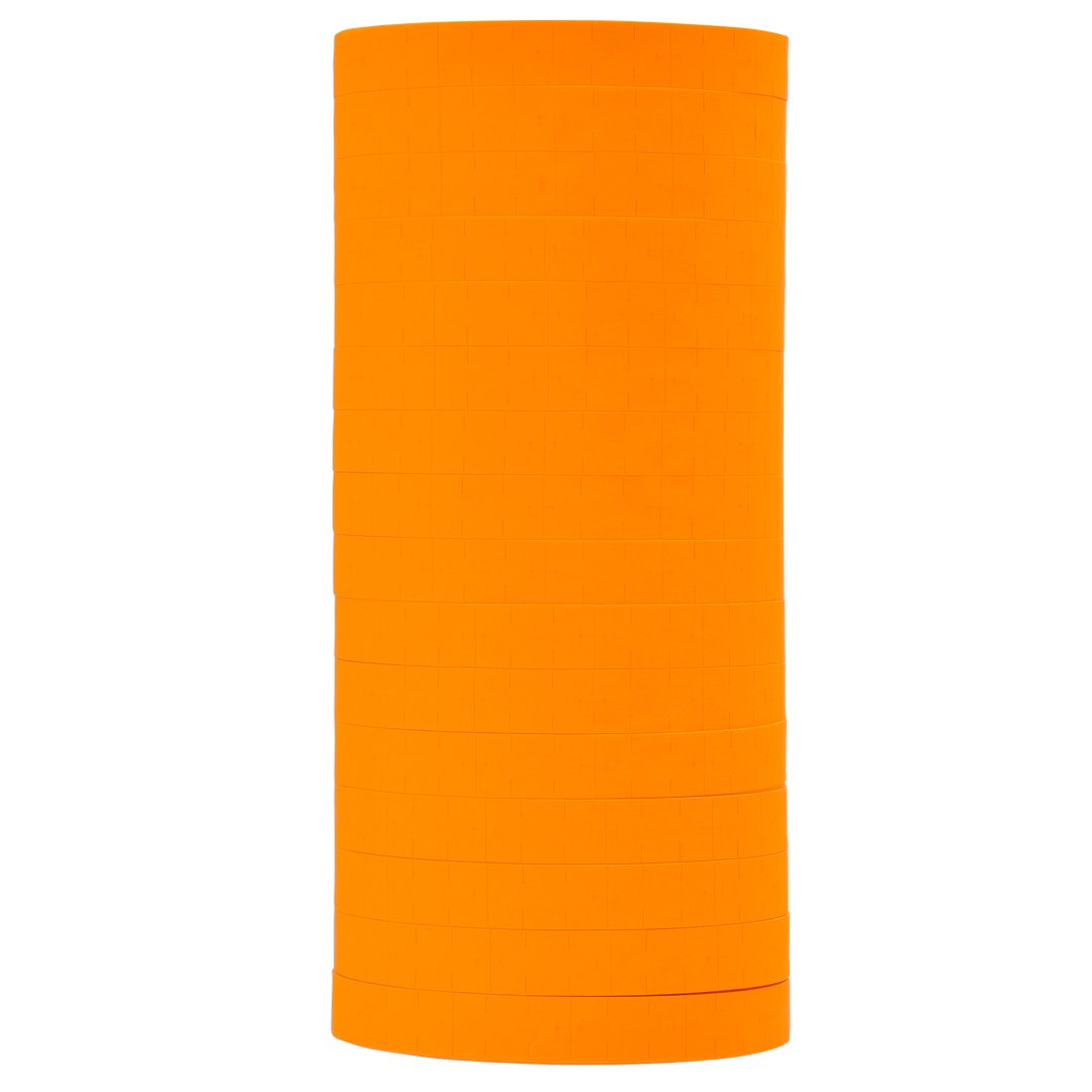 Fluorescent Orange Permanent Pricing Labels for Monarch 1110 Price Gun – 1 Sleeves, 16 Rolls Value Pack - 17,000 Pricemarking Labels – with Ink Rolls Included