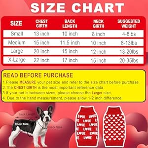 2 pack valentines day dog sweater dog valentines day clothes dog valentines outfit knitted dog sweaters for small medium large dogs pets red heart  red love xl   cucciolini doodles