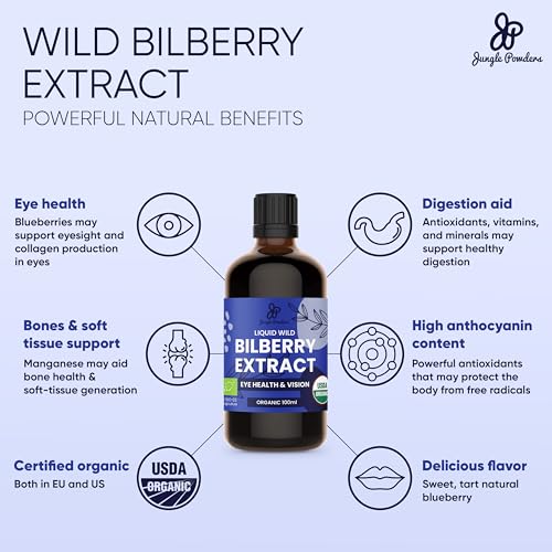 Jungle Powders Wild Bilberry Liquid Extract