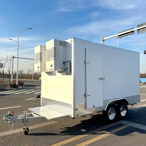 Mobile Freezer Trailer, Backup Power Compatible Cooling with Digital Temperature Control, Utility...
