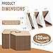 Zipcase 120 Pack Adjustable Cardboard Corner Protectors, Fit 1”,1.5” and 2.2” Frames, Corner Protectors for Shipping, Cardboard Packing Corner, Packaging Edge Protector, Cardboard Shipping Corners