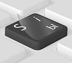 Keystickers® | 14x14mm - Oben | Ukrainische Aufkleber für PC/Laptop & Notebook Tastaturen, transparente matte Folie | Farbe: WEIß | ?????????? ???????? ?? ?????????? | Ukrainian Keyboard Stickers