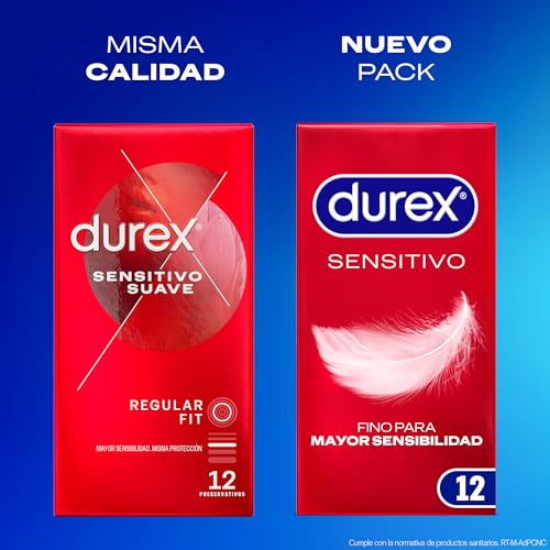 Miniatura 12 de Durex Preservativos Sensitivo Suave, Fino Para Mayor Sensibilidad, 12 Condones