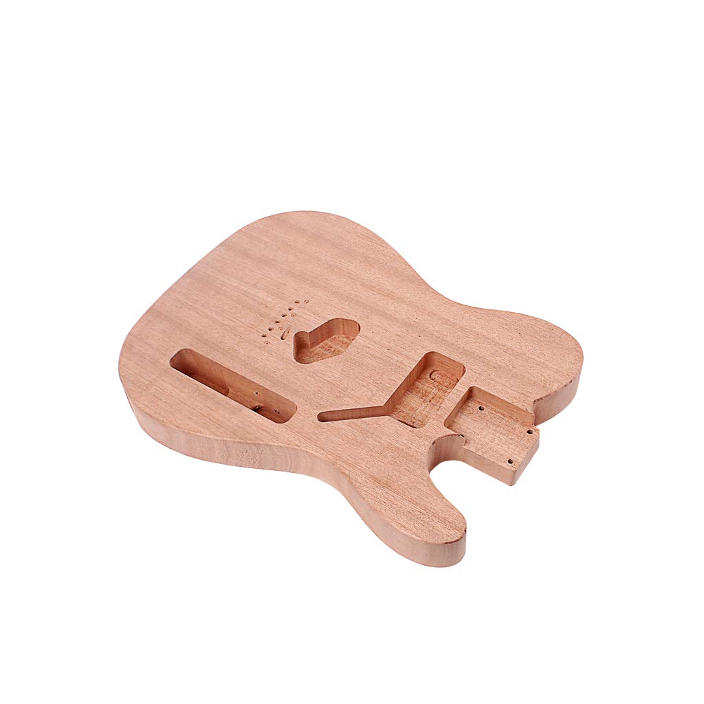 Alnicov Corps de guitare électrique non fini pour Fender Telecaster guitare accessoire de bricolage bois d'acajou avec trou de ramassage Humbuck