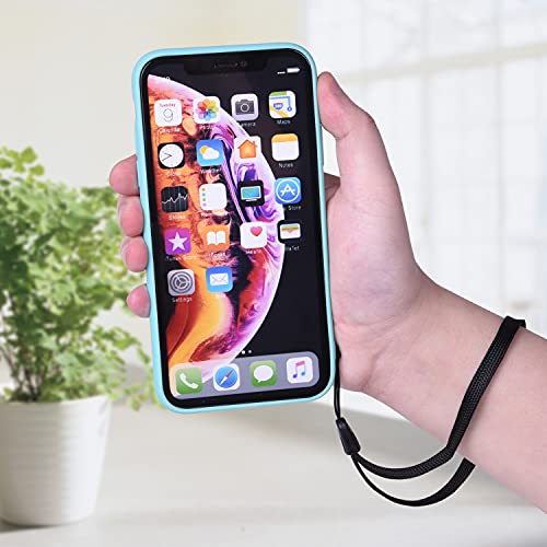 Wisdompro 6 Pack Of 8 Inch Hand Wrist Lanyard Strap String For Cell Phones, Usb Flash Drive, Keys, Keychain, Id Name Tag Holder, Mp3 Player, Flashlight - Grey/Black #TOP6