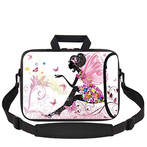 Icasso Laptop Sleeve 11.6-12.1 Inch Stylish Soft Neoprene Sleeve Case Cover Handbag For Macbook Air/Pro 11,12 Inch,For Ipad Pro (Butterfly Girl) #TOP6