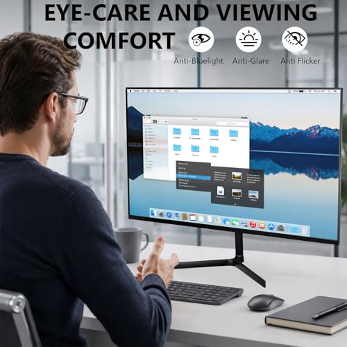Image of 24 Inch Gaming Monitor, FHD 1080P IPS 75Hz AMD FreeSync, 99% sRGB Low Blue Light Flicker-Free Slim Narrow Bezel, HDMI VGA, Tilt & Wall Mountable for Gaming, Home Office, Laptop & Game Consoles