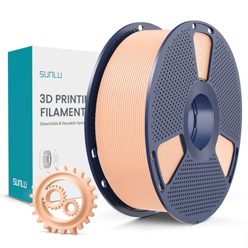 SUNLU PLA+ Filament 1.75mm, Durabilité et Résistance Accrues, Filament PLA Plus pour imprimantes 3D FDM, Bobine de 1 kg, pla+ Beige