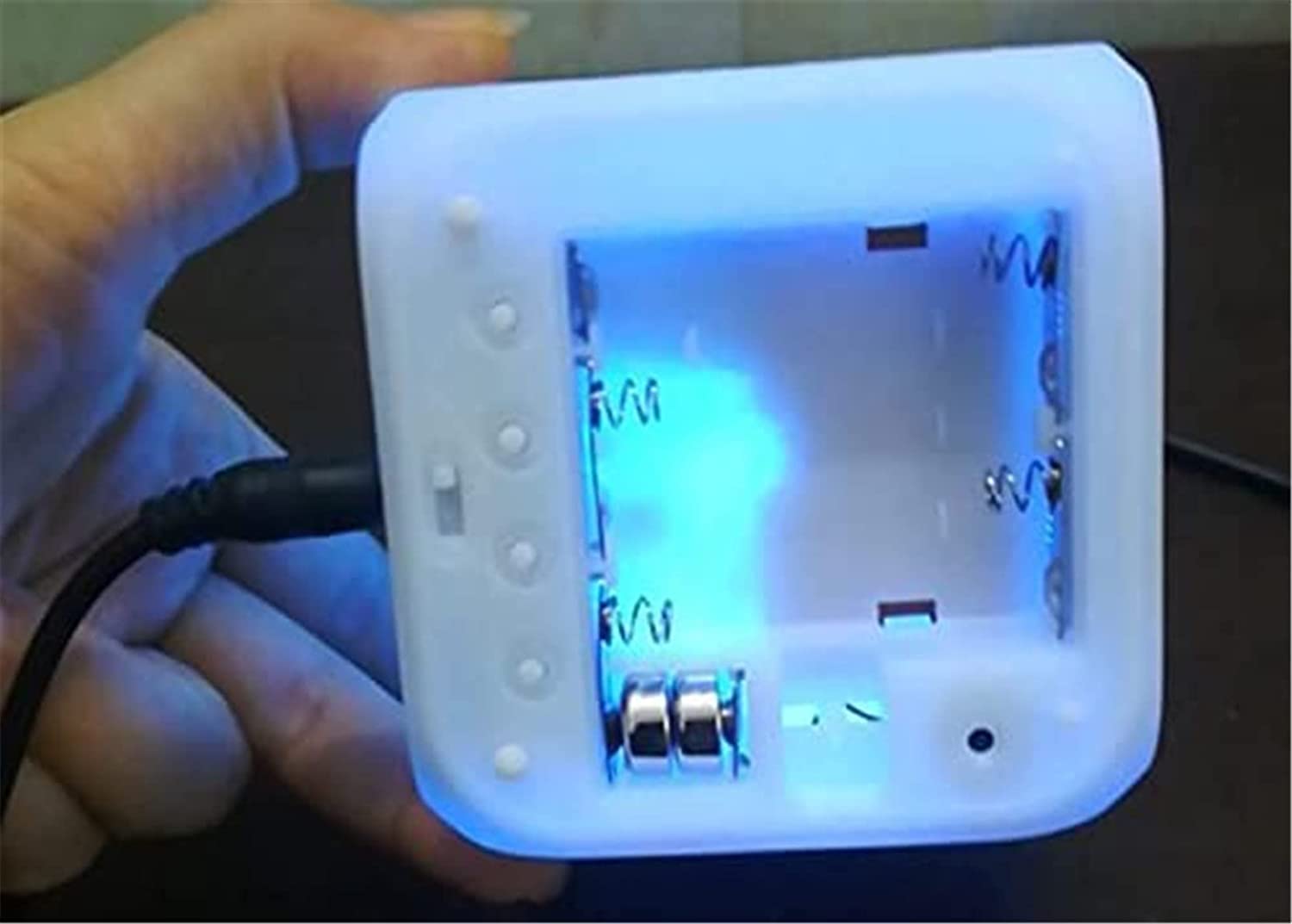Wecker Digital mit LED, Wecker Kinder Junge Mädchen Geschenk, Nachtlicht, Snooze, Batteriebetriebene Weckuhr (E), 80 x 80 x 80 mm