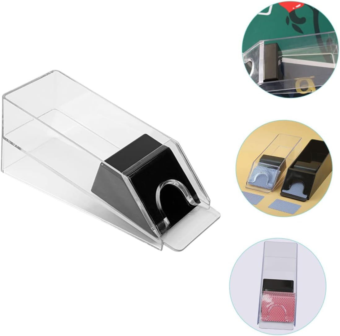 BESTonZON Poker Dealer Cards Dealer Playing Card Business Card Holder Distributor Card Game Money Belt Tabletop