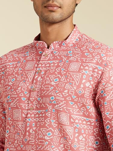 Image of DIWAS BY MANYAVAR Men's Cotton Blend Printed Kurta (1pc)