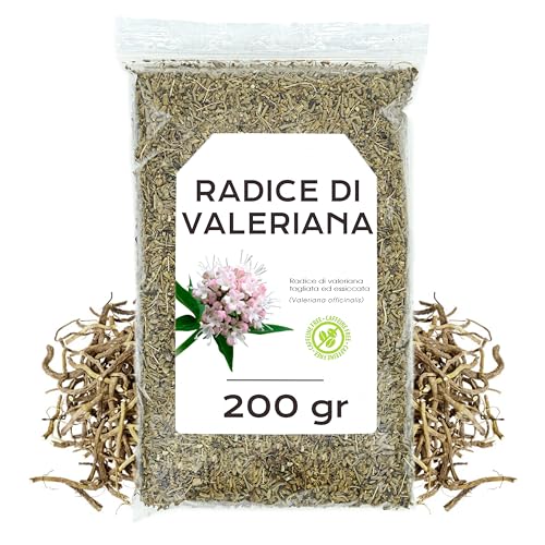 Radice di Valeriana 200gr - Tè di Radice di Valeriana - Tisana Valeriana - Radice di Valeriana Sfuso (200 gr)