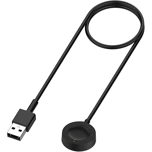 Charger for Fossil Gen 6 / Gen 5 / Gen 4 / Sport, for Michael Kors Gen 6 / Gen 5E / Gen 5 / Gen 4 Smartwatch Magnetic Charging Cable (1, Black)