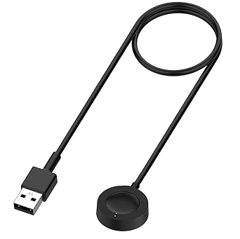 Charger for Fossil Gen 6 / Gen 5 / Gen 4 / Sport, for Michael Kors Gen 6 / Gen 5E / Gen 5 / Gen 4 Smartwatch Magnetic Charging Cable 1, Black