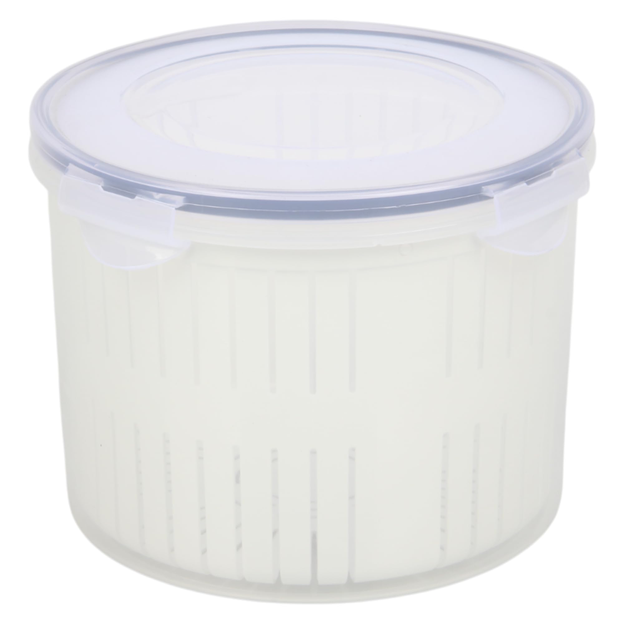 Jolie Max 2.5L Pickle & Olive Jar with Strainer – Airtight BPA-Free Plastic Storage Holder – Large Food Container for Pickles, Olives, Cheese in Brine – Fridge, Microwave & Dishwasher Safe (1) — image 1